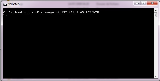 exemple de sqlcmd