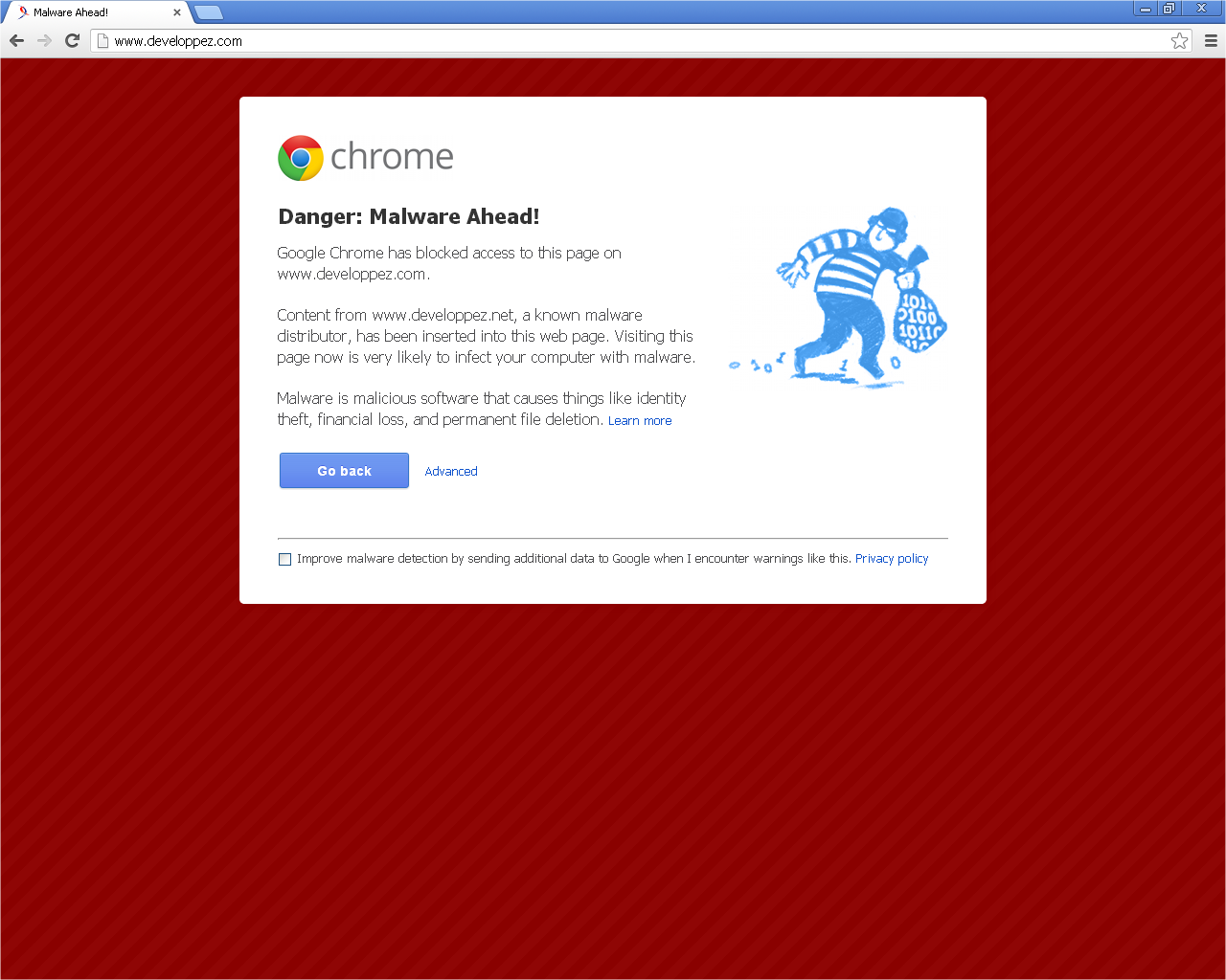 Nom : Malware Ahead! - Google Chrome.png
Affichages : 217
Taille : 111,8 Ko