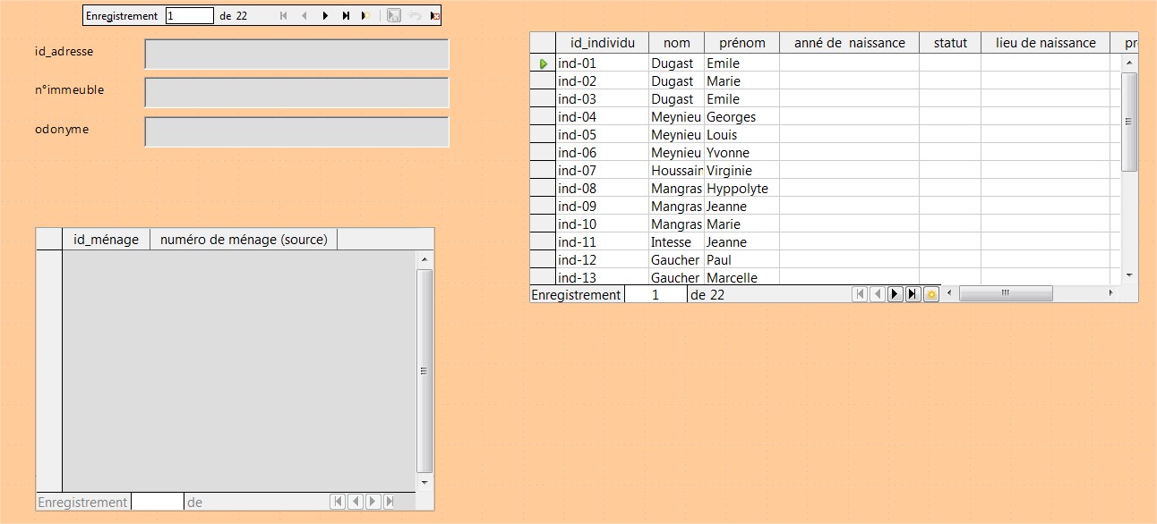 formulaires et sous formulaires  OpenOffice & LibreOffice