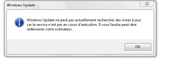 Nom : Windows Update désactivé.PNG
Affichages : 172
Taille : 15,5 Ko
