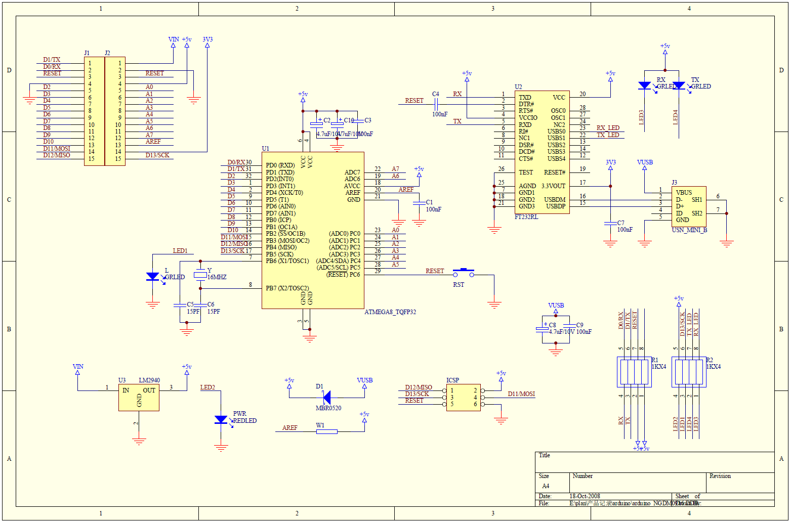 Arduino nano ch340 схема