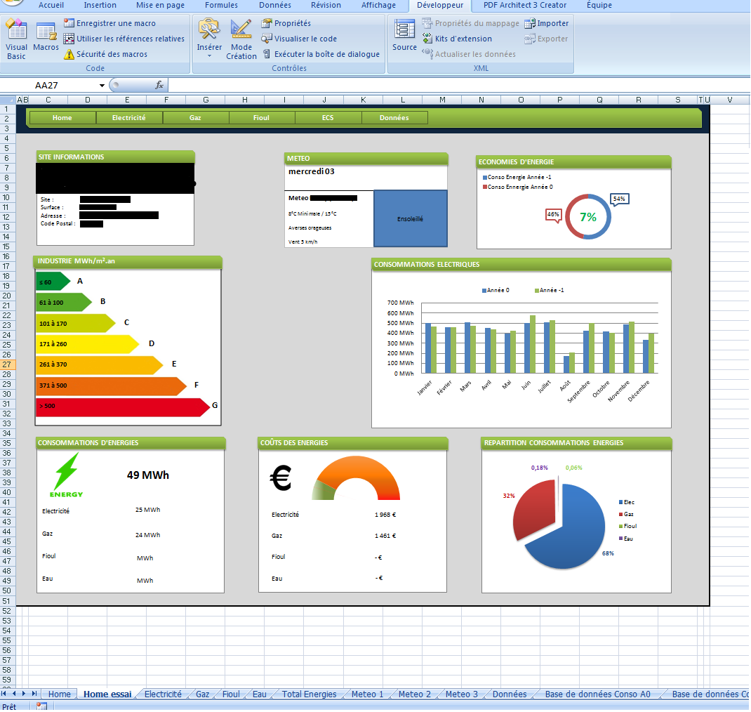 Xl 2007 Tableau De Bord Programmation Avec Base De Donnée