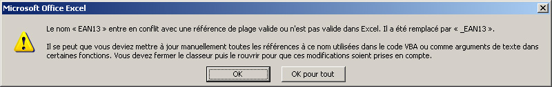 Problème Avec Ean 13 Macros Et Vba Excel