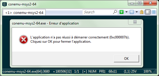 Nom : erreur_ConEmu.png
Affichages : 194
Taille : 33,2 Ko