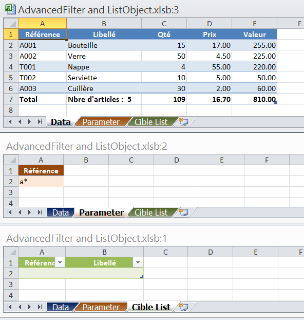 Nom : AdvancedFilterListObject_Les feuilles ListObjects.png
Affichages : 1466
Taille : 41,5 Ko