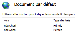 Nom : IIS doc par dfaut.PNG
Affichages : 247
Taille : 7,0 Ko