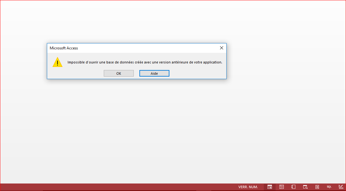 Nom : CaptureImpossibleDouvrirUneBDonnesAvecUneVersionAntrieureDeVotreApplication.PNG
Affichages : 114
Taille : 12,8 Ko
