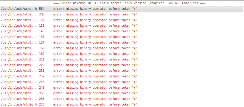 Nom : error compilation codeblock ubuntu.png
Affichages : 596
Taille : 52,3 Ko