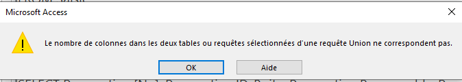 Nom : Message erreur UNION.PNG
Affichages : 247
Taille : 5,2 Ko