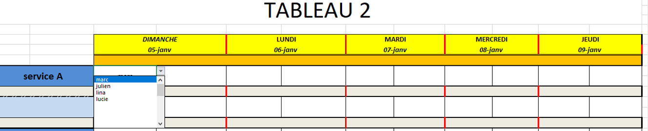 couleur valeurs liste déroulante Excel