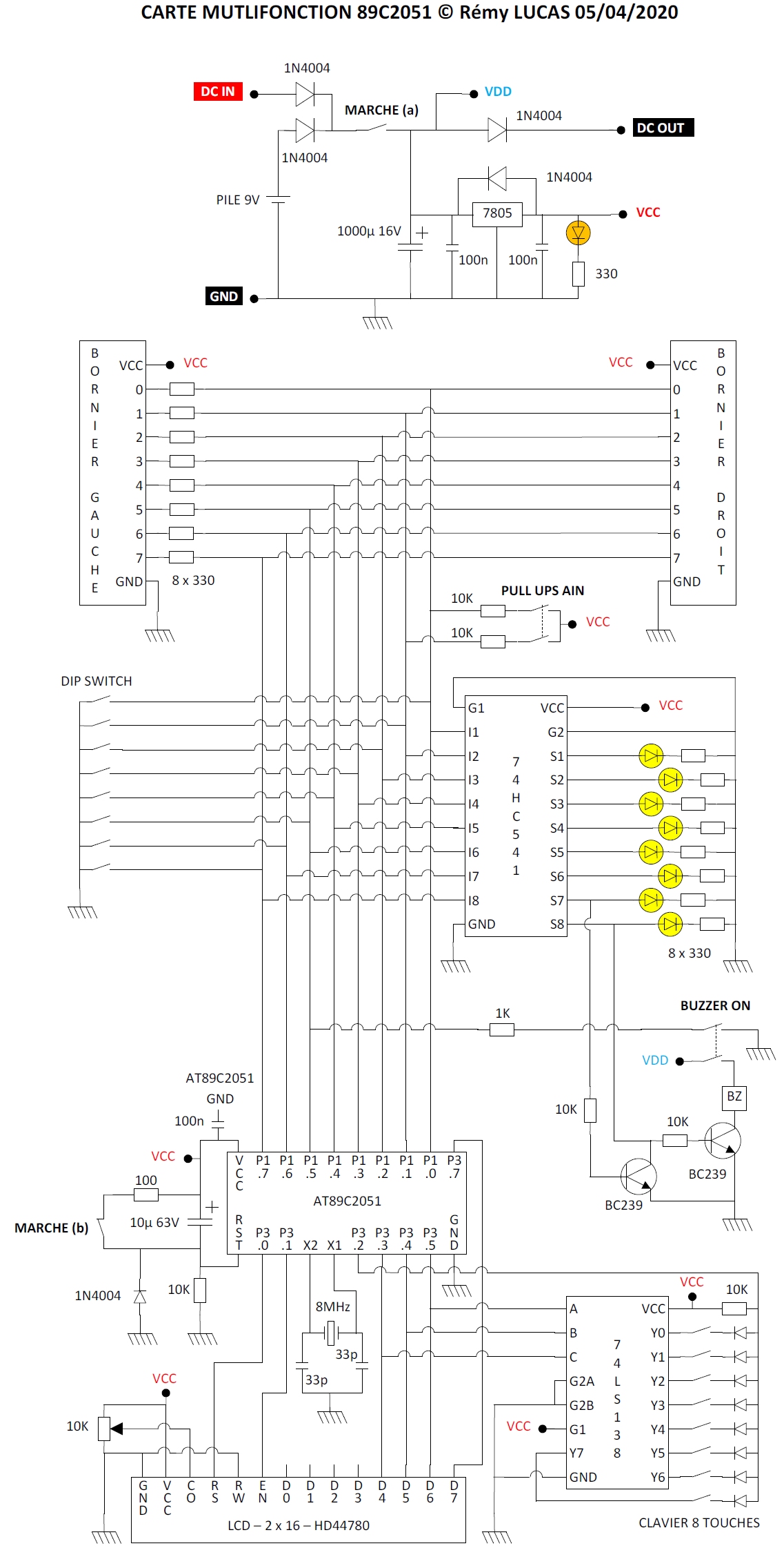 Nom : AT89C2051_RemyLUCAS_Schema.jpg
Affichages : 864
Taille : 568,7 Ko