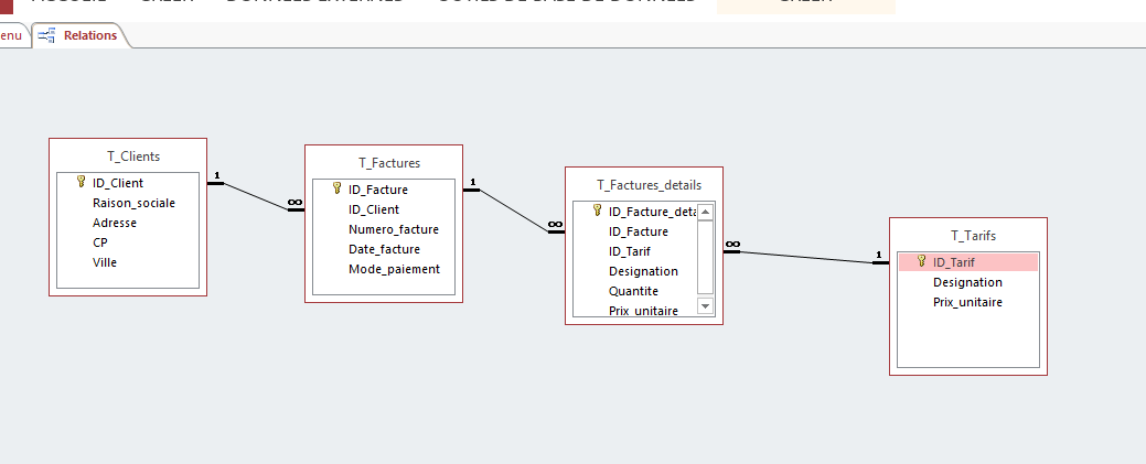 Nom : CaptureRelationsTablesFacture.PNG
Affichages : 76
Taille : 16,5 Ko