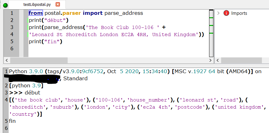 Nom : libpostalPythonWindows.PNG
Affichages : 1658
Taille : 28,8 Ko