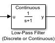 Nom : Block simulink d'un filtre passe-bas.png
Affichages : 163
Taille : 2,9 Ko