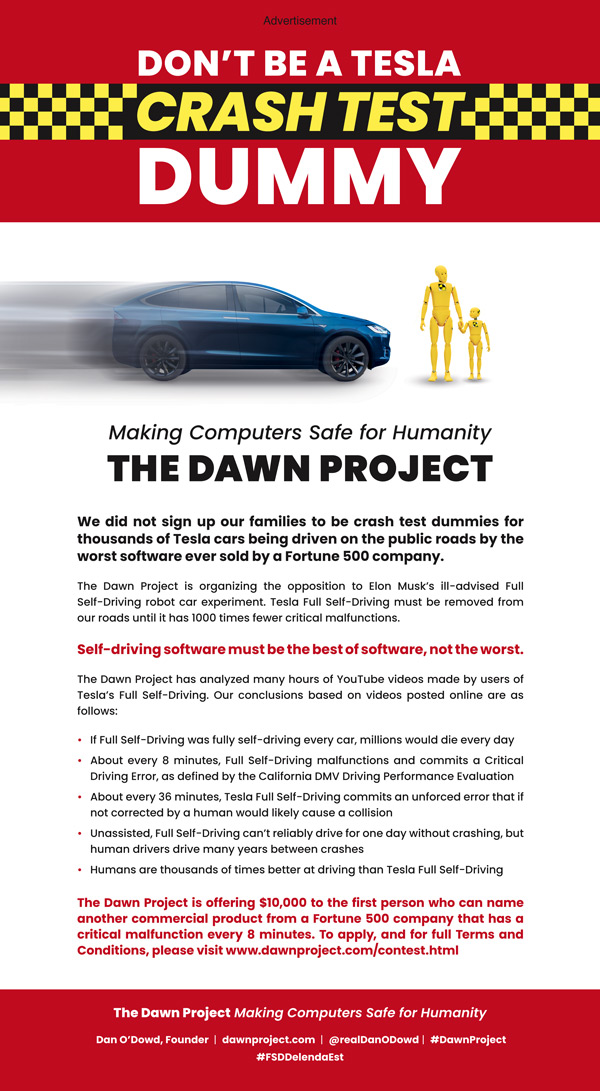 Nom : the-dawn-project-anti-fsd-beta-nyt-full-page-paid-ad.jpg
Affichages : 4562
Taille : 211,9 Ko