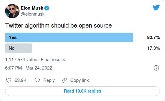 Nom : Screenshot_2022-03-28 Elon Musk Giving Serious Thought To Building A Social Media Platform(1).png
Affichages : 1767
Taille : 28,6 Ko
