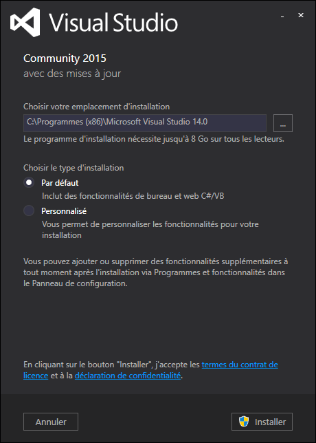 Nom : Visual Studio 2015.png
Affichages : 98
Taille : 40,5 Ko