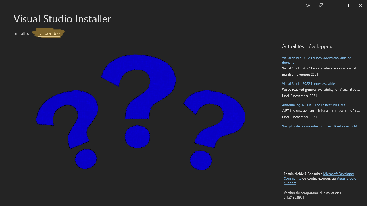 Nom : Visual Studio 2019-2022-3.png
Affichages : 69
Taille : 134,4 Ko