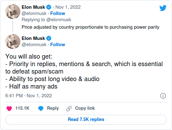 Nom : Screenshot_2022-11-02 Elon Musk floats  Twitter subscription that includes verification, long-.png
Affichages : 4607
Taille : 51,0 Ko
