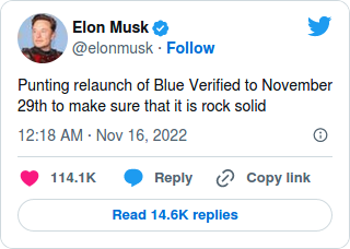 Nom : Screenshot_2022-11-16 Elon Musk says the new Twitter Blue will relaunch on November 29th(1).png
Affichages : 837
Taille : 22,8 Ko