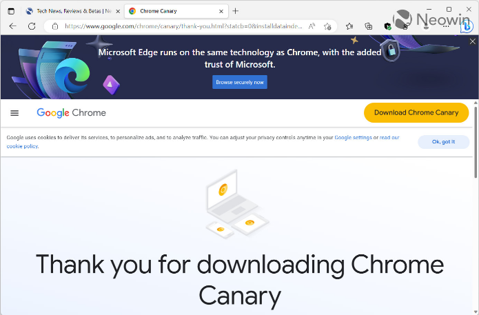 Nom : Screenshot_2023-02-24 Microsoft Is Attempting to Stop People Downloading Chrome With Full Page A.png
Affichages : 12571
Taille : 154,5 Ko