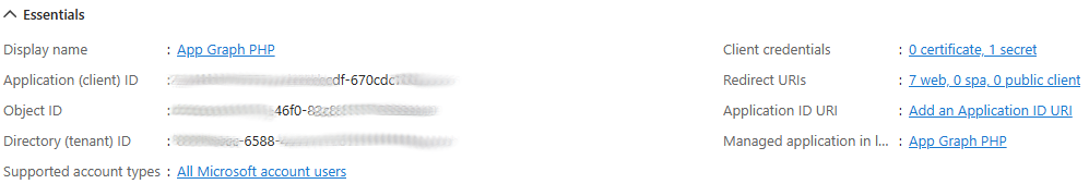 Nom : App Registrations Overview.png
Affichages : 103
Taille : 40,2 Ko