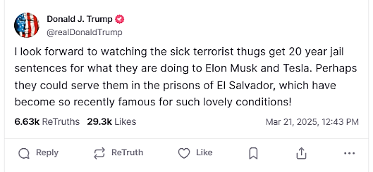 Nom : Trump Tesla vandalisme.PNG
Affichages : 5844
Taille : 50,9 Ko